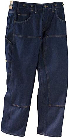 Prison Blues Double Knee Work Jeans (36Wx32L) Blue at Amazon Men's